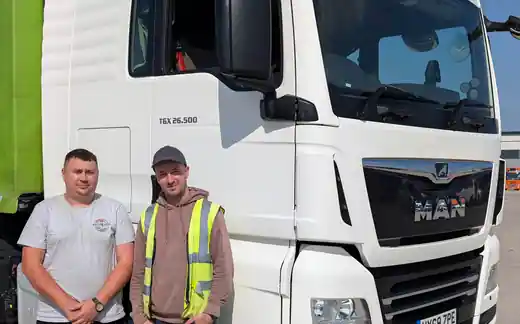 SL Transport Logistics drivers at the yard